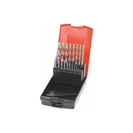 Holex Jobber drill set HSS-E No. 114405 in a case, uncoated, Type: 1-10 115305 1-10